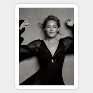 Helene Fischer in black and white Sticker